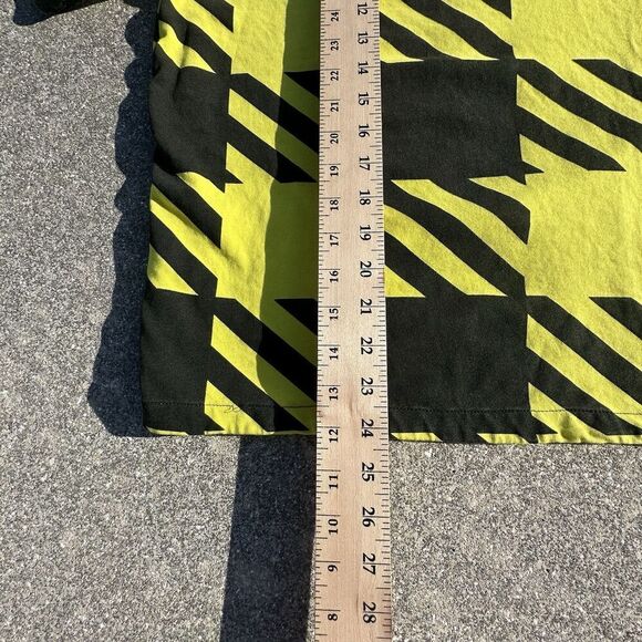 Adidas Originals RYV T-Shirt Womens Small Yellow Black Pullover Geometric GD3961 - Picture 3 of 6